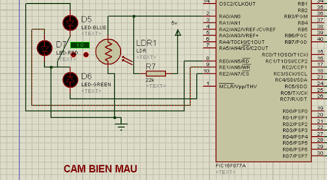 Tự chế cảm biến màu dùng quang trở LDR