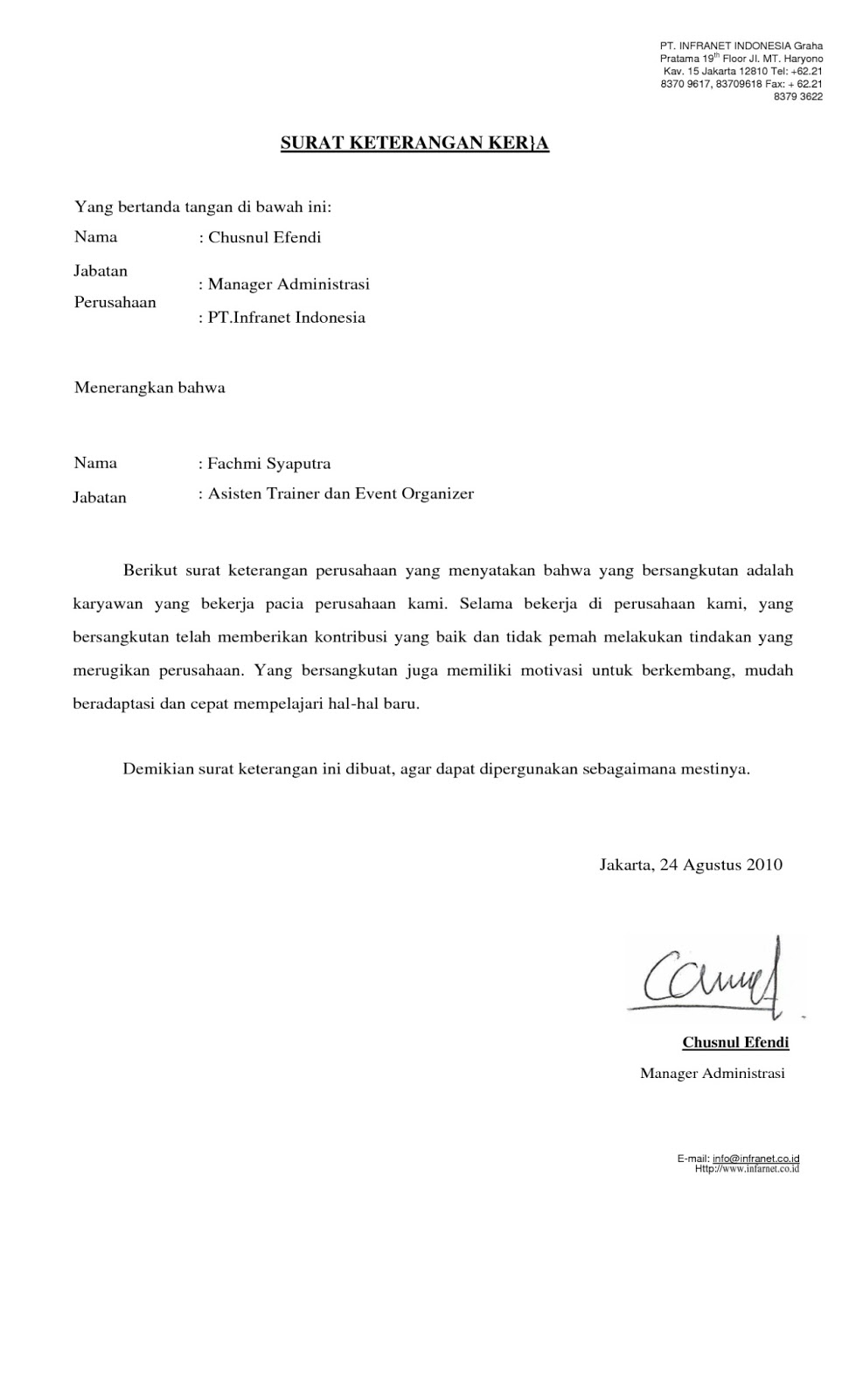 Contoh Surat Pernyataan Nama - Mathieu Comp. Sci.