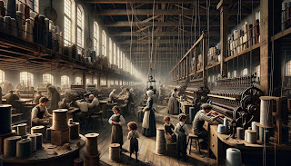 Representation of cotton mill 1900
