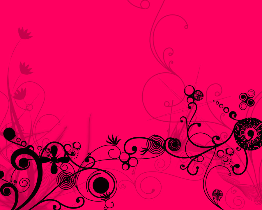 Hot Pink Flower Background