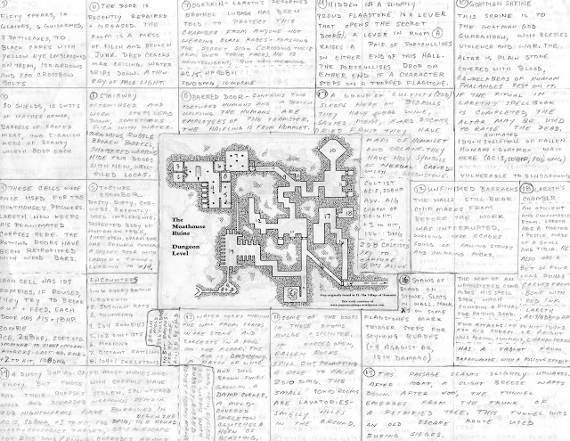 Hommlet Moathouse Dungeon with Notes