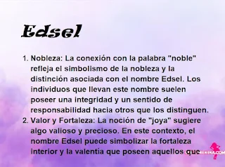 significado del nombre Edsel