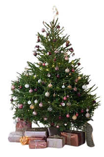Christmas Tree PNG image elements with Transparent Background
