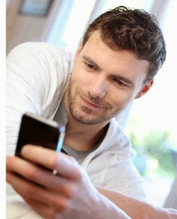 Man looking at phone