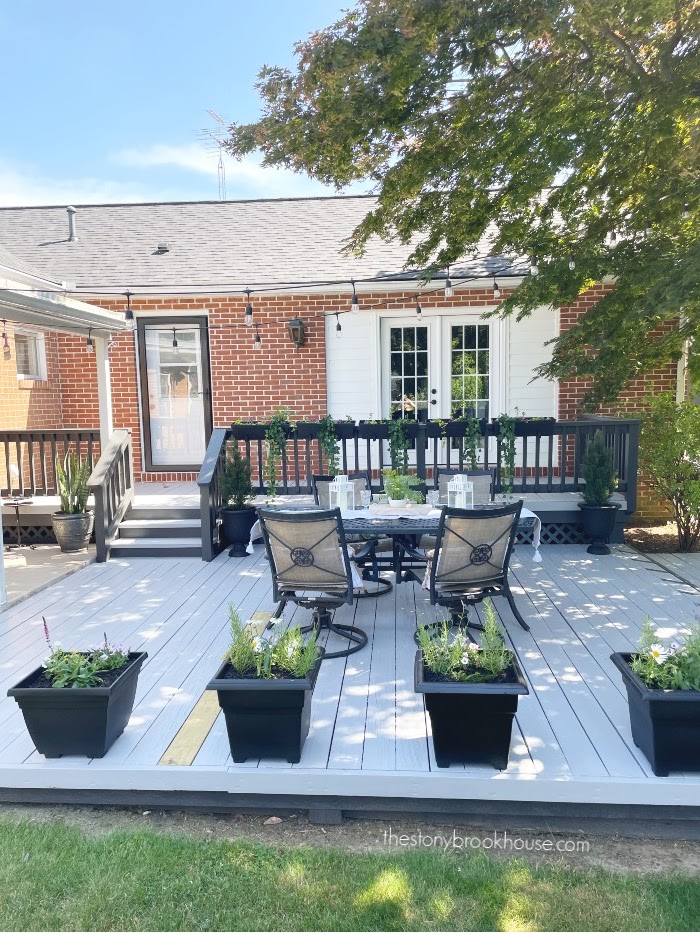 Deck Refresh - shade from tree 2