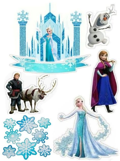 Frozen: Free Printable Cake Toppers. - Oh My Fiesta! in english