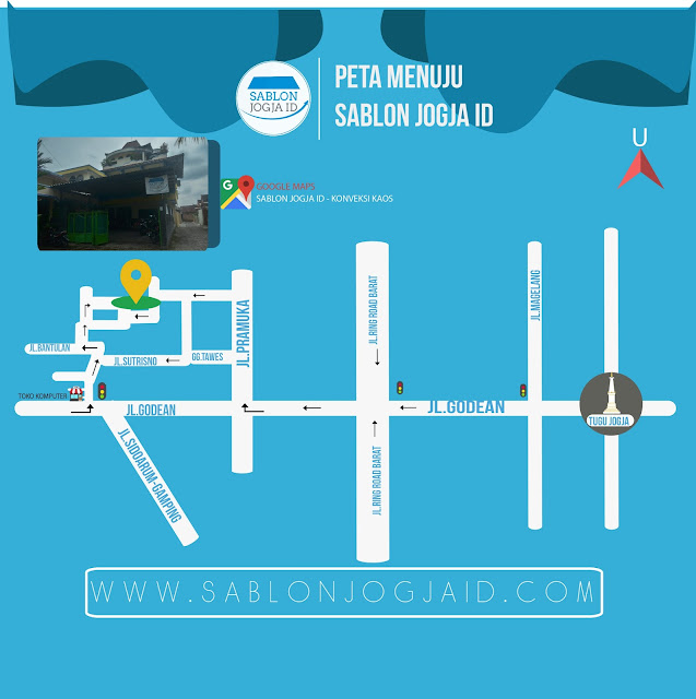 Peta Map Sablon Jogja ID