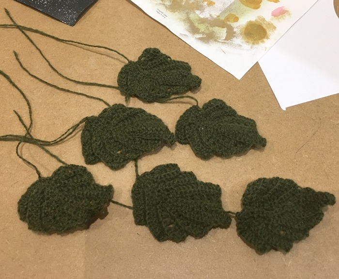 09 Large Crochet Leaves 3-10-18