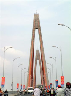 Cầu rach Miễu nối liền Bến Tre - Tiền Giang