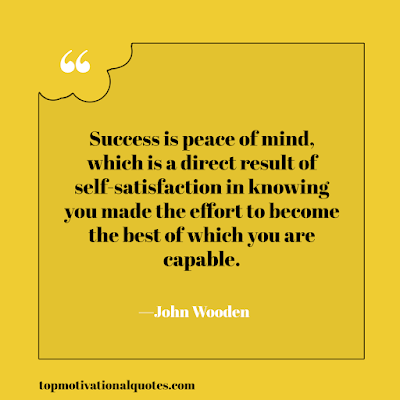 quotes to inspire you to succeed - success is peace of mind