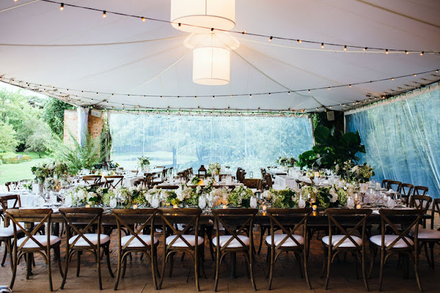 Elegant Garden Wedding Reception