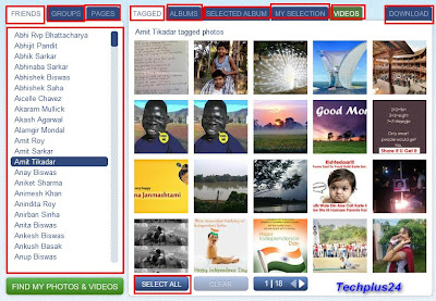 Download Facebook Page Group Friends Albums Photos and Videos