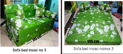 Sofa bed inoac ukuran no 3 posisi sofa dan kasur