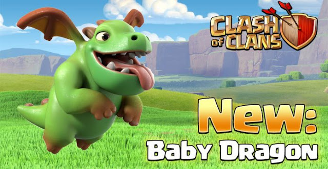 New troops in coc, baby dragon