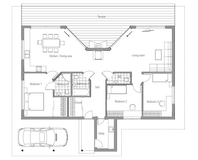 small modern house ch61