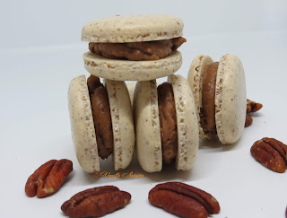 Macarons cacahuète, noisette, noix de pécan et noix de coco