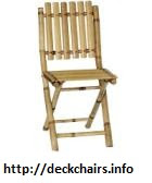 High Bamboo Folding Chairs