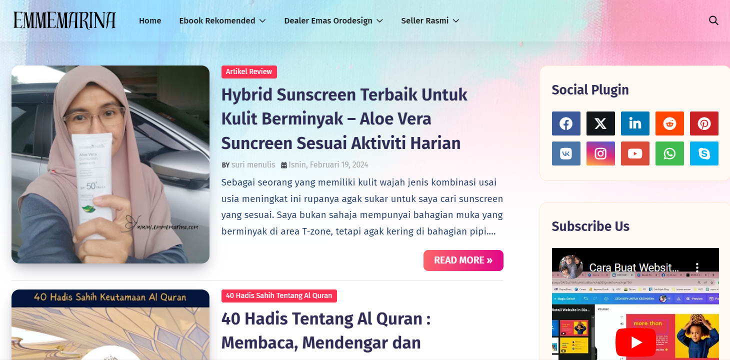 upah buat website - blog