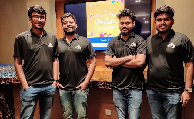 (L-R) Mr. Harshit Mittal, Mr. Abhishek Kumar, Mr. Nitin Prakash and Mr Kushang