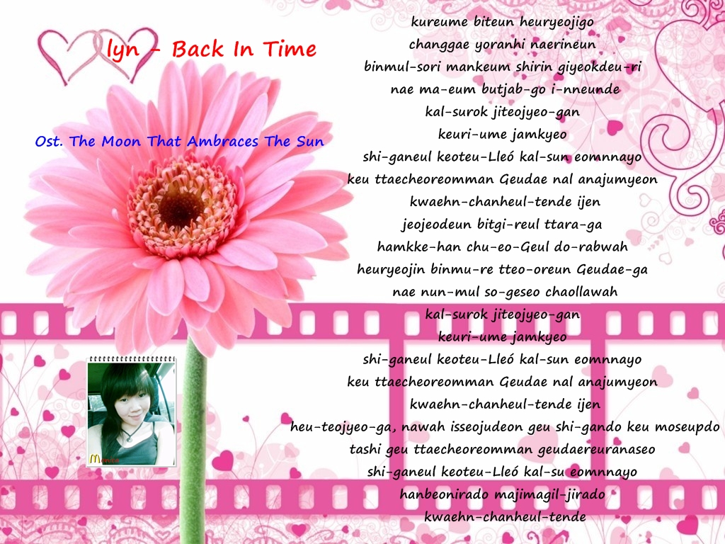 Korean Lover's Chingu: Lirik Lagu "Lyn-Back In Time"