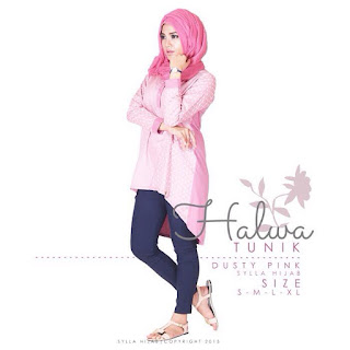 Tunik Halwa , Baju Muslim Atasan by Sylla Hijab