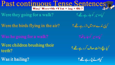 Past Continuous Tense Negative Sentences in English and Urdu 3