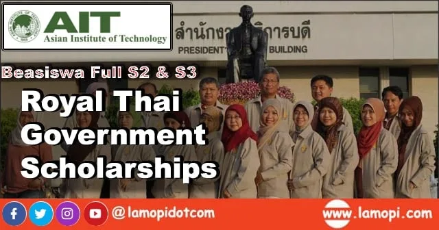 Beasiswa Full S2 dan S3 AIT Thailand