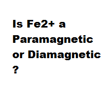 Is Fe2+ a Paramagnetic or Diamagnetic ?