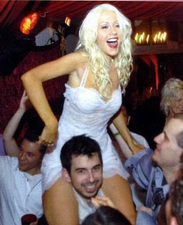 christina aguilera wedding hair