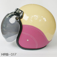 Jual Helm Retro Bogo CREAM SK PINK