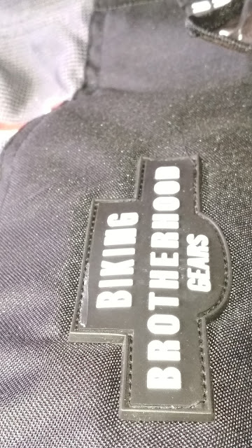Biking Brotherhood Logo On the Back Of the Jacket