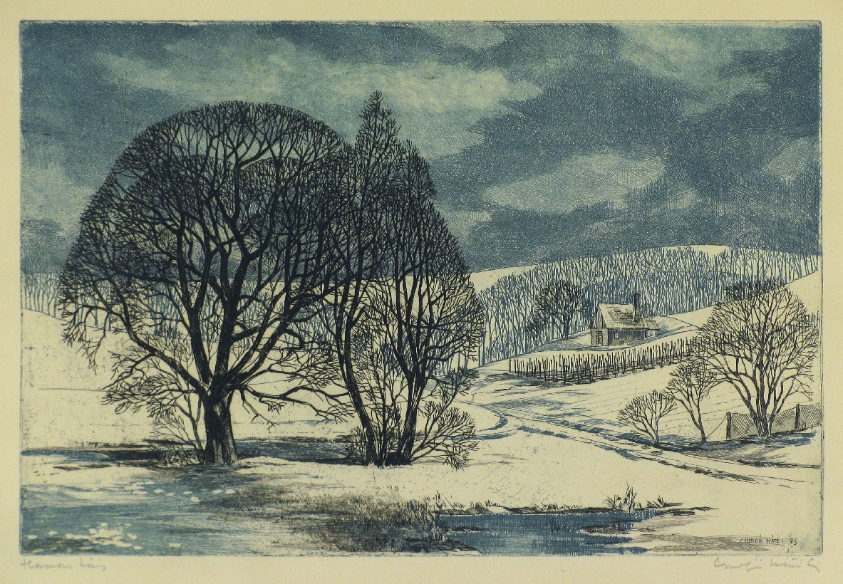 Winter afternoon (snow landscape), 1974