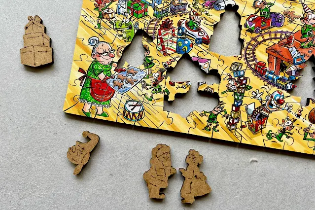 The detail on the back of the Christmas whimsy pieces