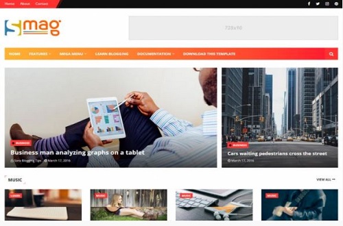 smag amp blogger template