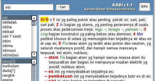 Software Kamus Besar Bahasa Indonesia Gratis  contoh 