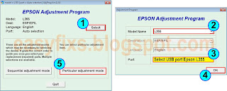 How to reset waste ink pad counter on Epson L355, L358 - 01