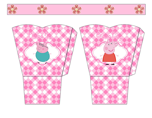 Peppa Pig  Free Printable Basket.