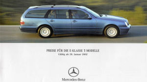 Mercedes-Benz S 210 T-Modell Preisliste 28. Januar 2002