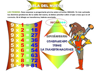 ¿TE PREGUNTO LA TABLA DE MULTIPLICAR DEL 9?