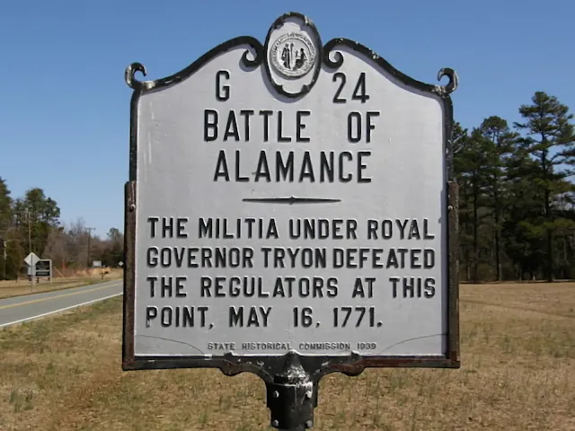 Battle of Alamance historical marker