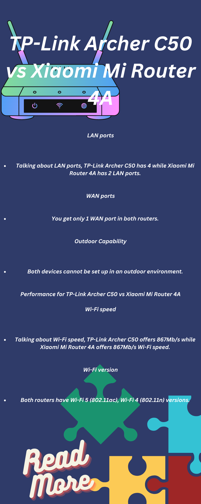 TP-Link Archer C50 vs Xiaomi Mi Router 4A
