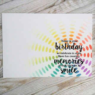 Sunburst birthday card