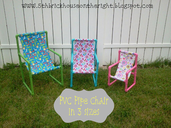 The 5th Brick House On The Right: PVC Pipe chairs in 3 sizes!