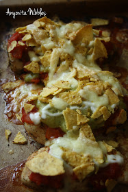 Ultimate Nacho Chicken still in the pan