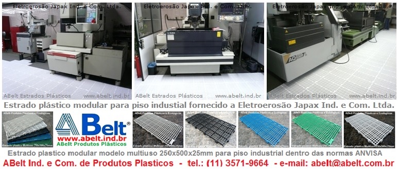 Estrado plastico modular para piso industrial