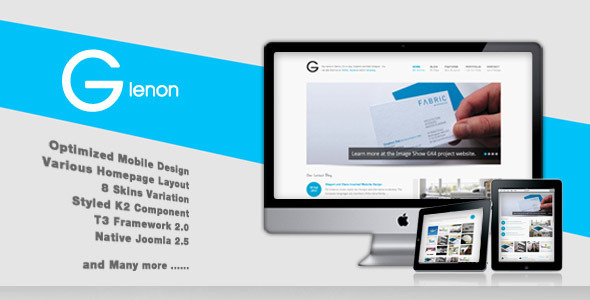 Glenon - Responsive Joomla Katene Lewat - Portfolio Creative