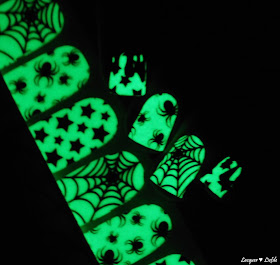 Thumbs Up Halloween Special Nail Wraps Glow in the Night - Midnight Party