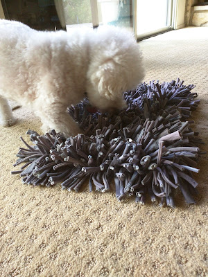 Low-impact foraging dog puzzle toy