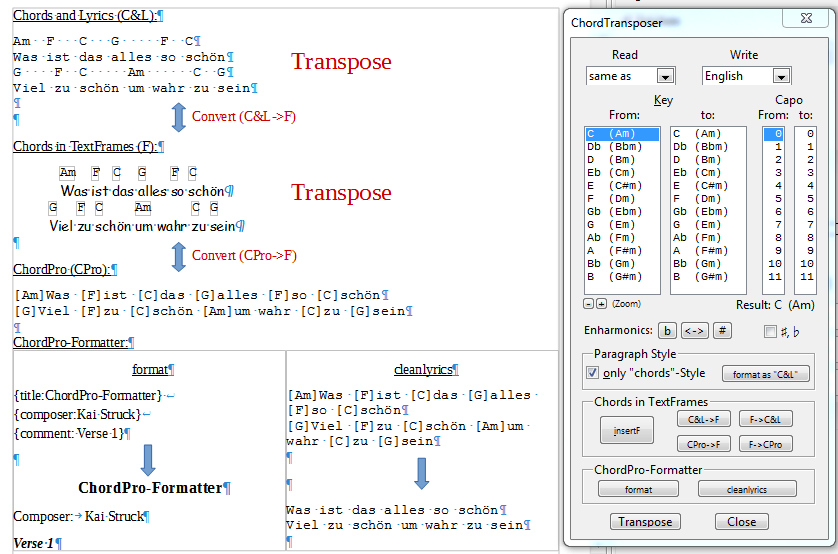 Chordtransposer Extensions