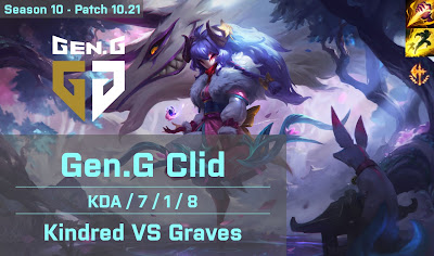 Gen G Clid Kindred JG vs Graves - KR 10.21